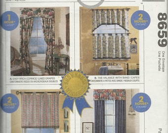 McCall's 8659 Window Treatments Uncut
