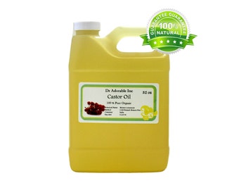 32 Oz Organic Castor Oil 100% Pure Cold Pressed