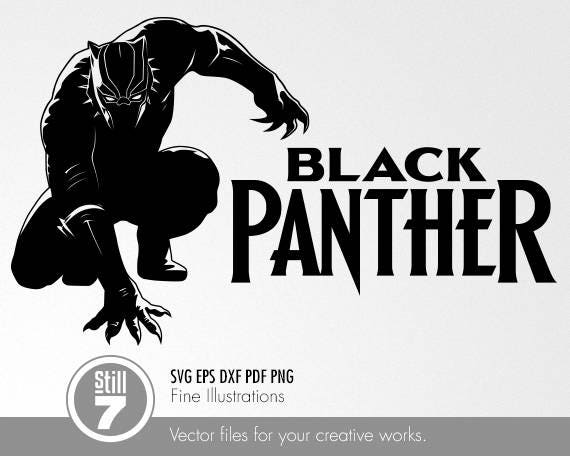 Download Black Panther Emblem Full body svg eps dxf pdf png