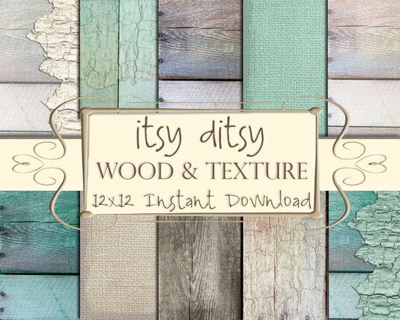 Printable wood paper Rustic paper &amp; digital wood texture