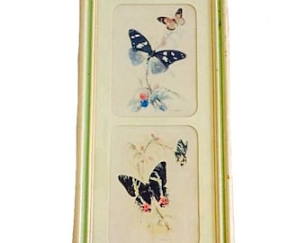 Vintage Turner, Wall Art, Butterfly Wall Decor, Turner Vintage, Wall Accessory, Framed Art, Housewarming Decor, 50s Decor, Retro Art