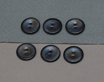 black ceramic buttons, ceramic buttons, six buttons, black buttons