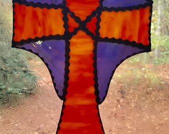 Stained glass cross Suncatcher