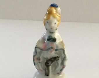 Vintage Miniature ceramic figurines, French marked, 19th century, french made