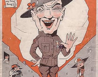 Johnny's In Town, 1919 Sheet Music, World War I - Patriotic - Wartime