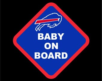 Buffalo Bills Baby On Board | Buffalo Car Decal | Bills Sticker | Go Bills!