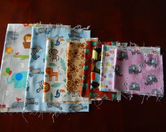Destash Cotton Fabric - African Animals