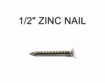 100 Zinc Nails-1/2" long-Sawtooth Nails-String Art Nails-NAL0500