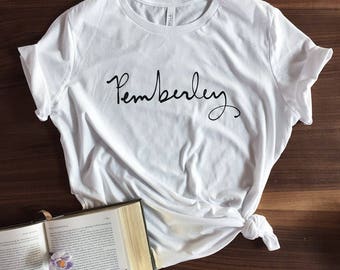 SALE - XL, 2XL - Pemberley T-shirt - Jane Austen - Pride and Prejudice - screen printed - womens sizes