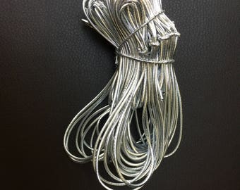 100 Silver 10" Stretch Loops Bows, Packaging accessories, Packaging Box Bows Elastic Bows, Jewelry Box, Metallic Stretch Loops Elastic Cord