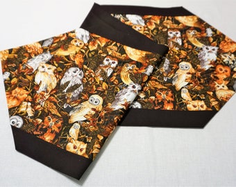 Thanksgiving table runner owl table runner autumn table runner fall table runner Thanksgiving hostess gift