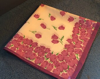 Vintage Purple Tulip Bandana