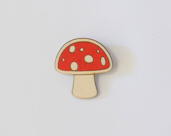 Mushroom Brooch