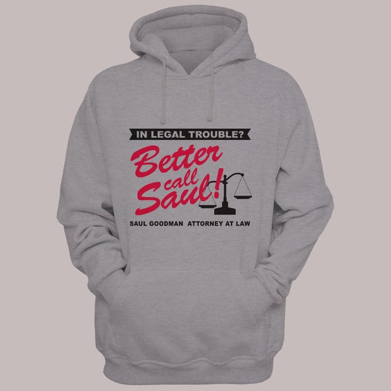 Better Call Saul S-XL Hoodie Available Saul Goodman Attorney At Law Hooded Pullover Sweater