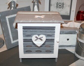 grey and white eggs personalized heart box