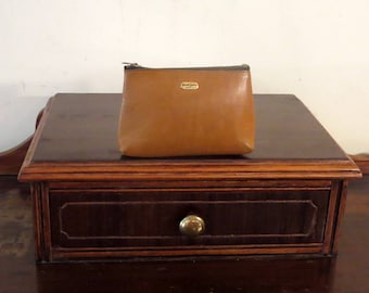 Dads Grads Sale Bonnie Cashin For Meyers Coin Purse In Brown Leather With Brass Zipper Closure - VGC