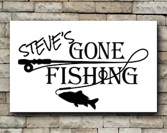 Download Gone fishing decal | Etsy