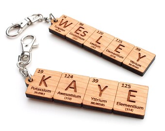 custom periodic table element name key chain backpack clip custom chemistry gift for science - Periodic Table Name Maker custom periodic table element name key chain backpack clip custom chemistry gift for science - Periodic Table Name Maker