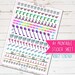 Cleaning Housework A4 Printable Planner Stickers PDF | For Kikki K, Erin Condren, FiloFax or other Journals and Planners
