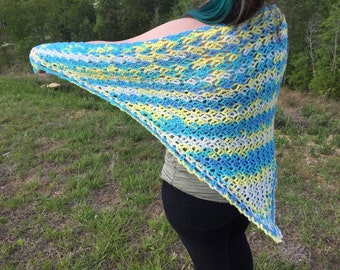 Blueberry Lemonade Shawl Triangle Scarf