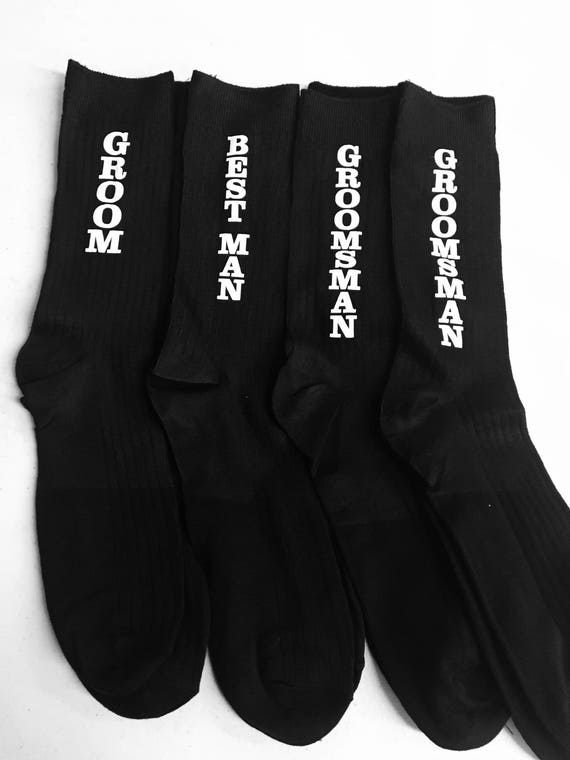 10 Wedding Socks for Groom Best Man & Groomsmen Socks / Groom