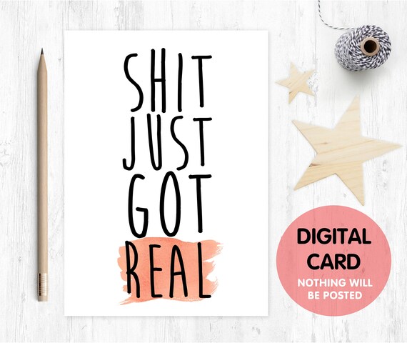 PRINTABLE will you be my bridesmaid card digital download maid of honor card instant download funny bridesmaid card shit just got real