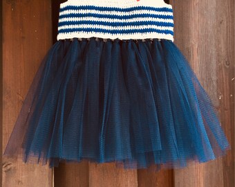 Robe d'été en cotton et tulle