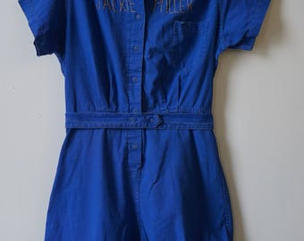 Vintage Gym Romper Jumpsuit 1960s "Jackie Miller"