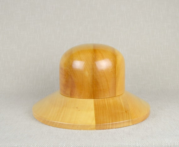 Wooden Hat Block Set 16 Down-Turned Brim Block Two-Sided