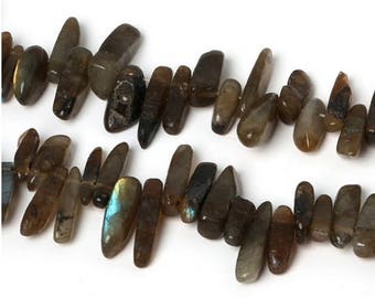 Batch of pearls Labradorite sticks 10-30mm