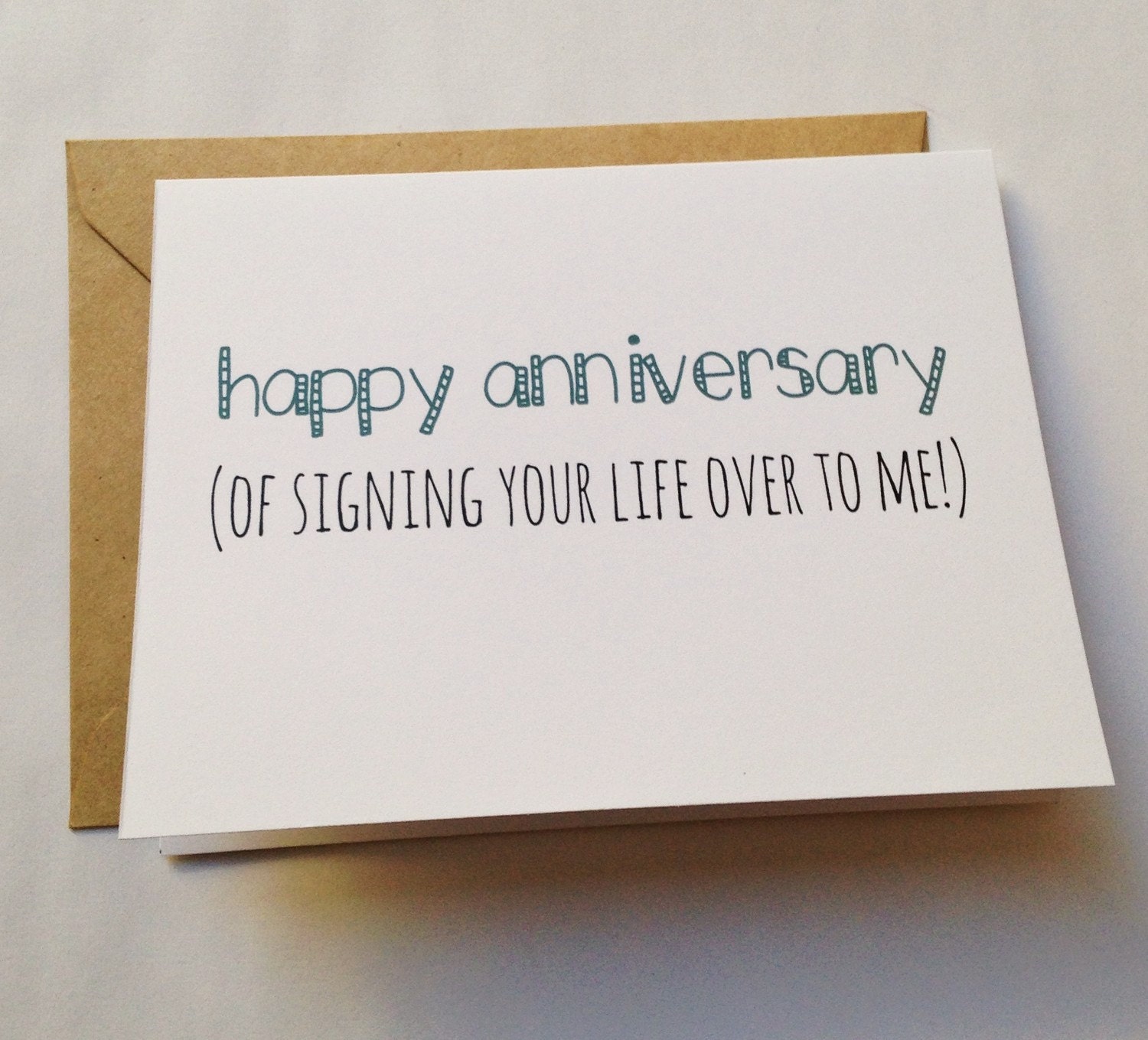 Funny Anniversary Card / Humor Anniversary Card / Marriage
