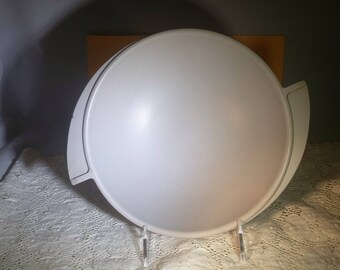 SALE 10% Off Vintage Boonton Melmac Atomic Melamine Serving Bowl 10" Mid Century Modern Matte Grey #B863