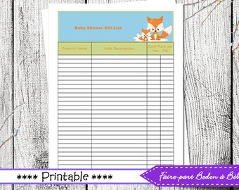 Fox baby shower | Etsy