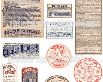 Mixed Up Printables - Pharmacy Labels#1