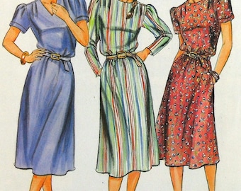 Butterick 4279 dress and belt, bust 34