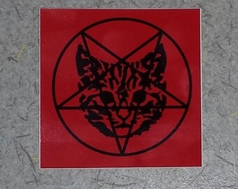 Pentagram Cat VINYL sticker