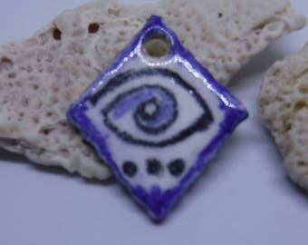 Eye Pendant Charm Ceramic Bead #859