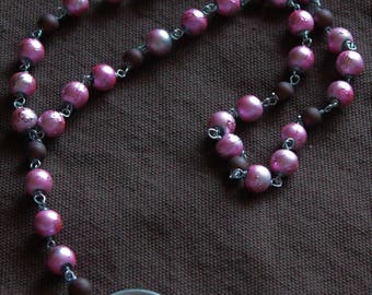 St. Michael Chaplet - Strawberry Ombre