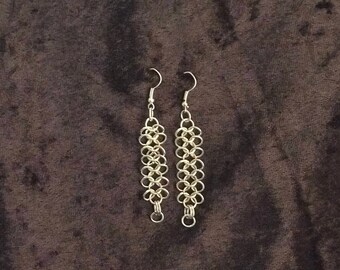Sterling Silver Chainmaille Earrings
