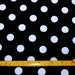 Black/white Polka-dot Lycra/Spandex 4 way stretch Matt Finish Fabric