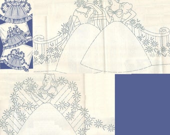 Southern Belle - Crinoline Lady pillowcase applique& embroidery pattern mo7266
