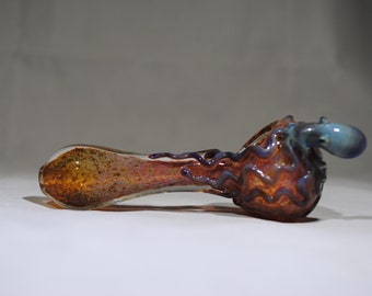 FREE SHIPPING!! Spoon Pipe, Glass smoking pipe, Octopus Pipe, Frit, Inside-Out, Color Changing Pipe