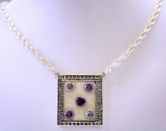 Aluminum Floral Necklace