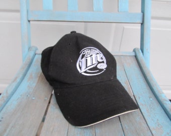 Vintage Miller Lite hat, trucker hat, Harley Davidson hat