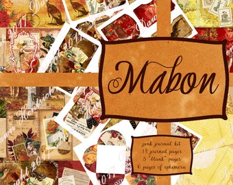 Junk Journal Printable kit: MABON
