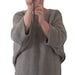 Aran Garter Stitch Sweater. Knitting Pattern. PDF Download.