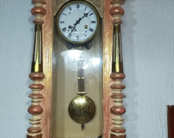 Antique Junghans wall clock, modernly restored , model B-05, German wall clock