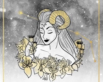 Zodiac Series 1 (Aries-Virgo) 8x8 Prints
