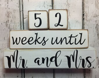 Countdown Blocks. Wedding Countdown Blocks. Mr. and Mrs. Countdown Blocks. Weeks Until Countdown Blocks. Wedding Day Countdown Blocks.