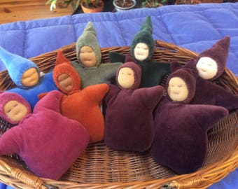 6" Velour Waldorf Bunting Doll
